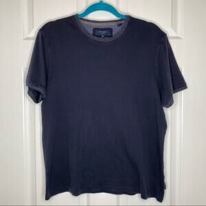 TED BAKER Men’s Pullover Casual Short Sleeve Tee Shirt Navy Blue Size 5